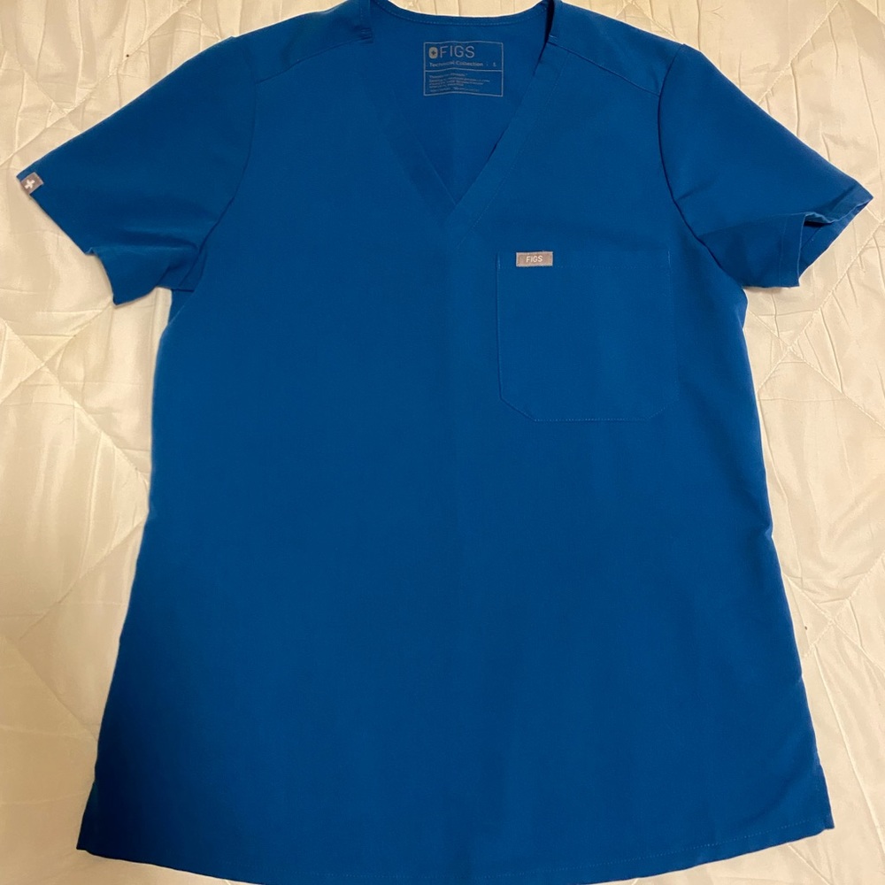 Figs Alps Blue Catarina Top S